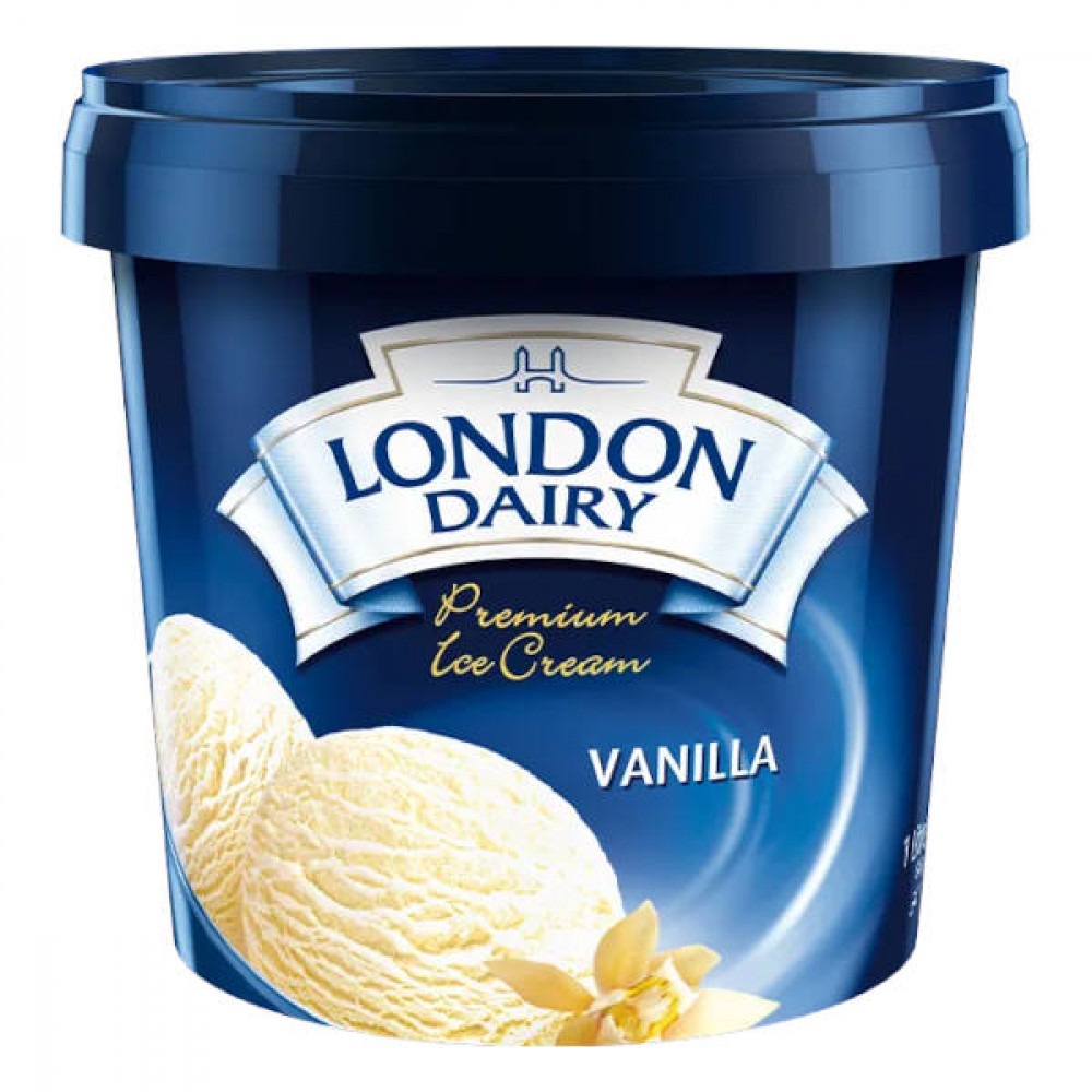 London Dairy Ice Cream Vanilla 1Ltr  London Dairy Ice Cream Vanilla 1Ltr