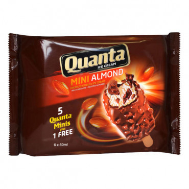 Quanta Ice Cream Mini Almond 6 x 50ml 