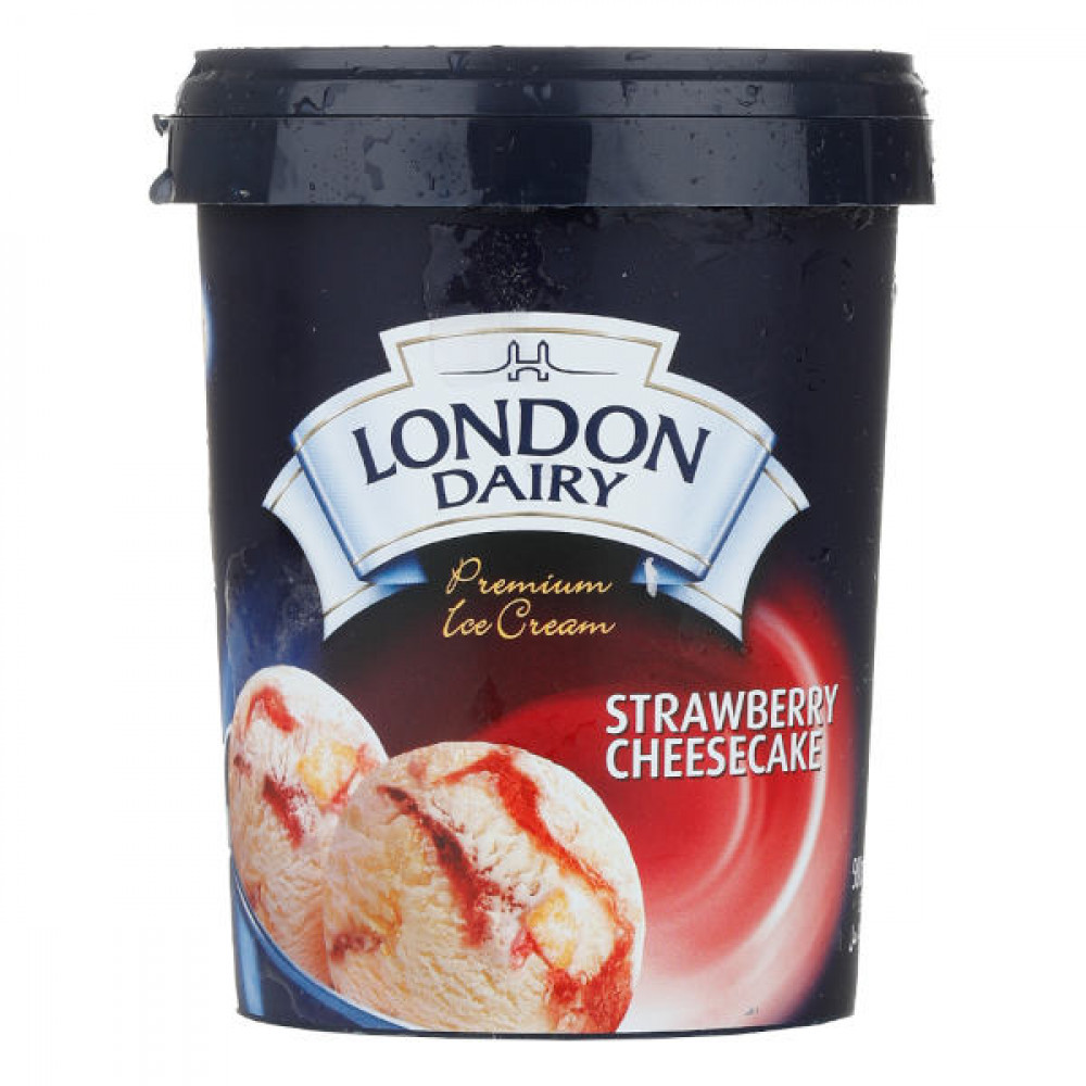 London Dairy Ice Cream Strawberry And Cheesecake 500gm