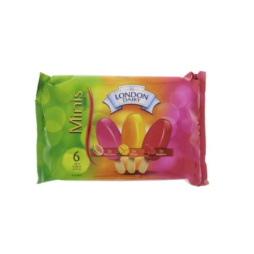 LONDON DAIRY PINK GUAVA MANGO&RASP 6S*50ML