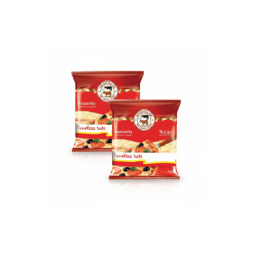 SHREDDED MOZZARELLA 3COWS 2 X 200 GM