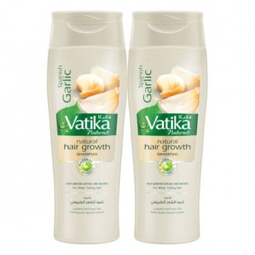 Dabur Vatika Naturals Natural Hair Growth Shampoo 2 x 400ml 