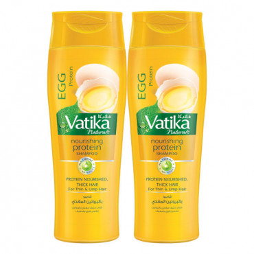 Dabur Vatika Naturals Nourishing Protein Shampoo 2 x 400ml 