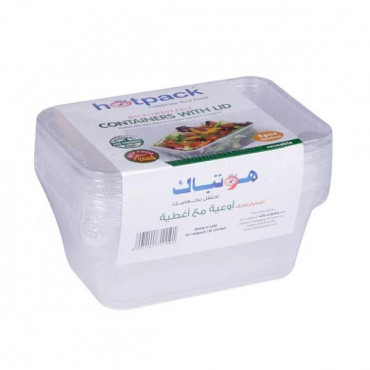 Hotpack Microwave Rect.Container 1000ml 5s 