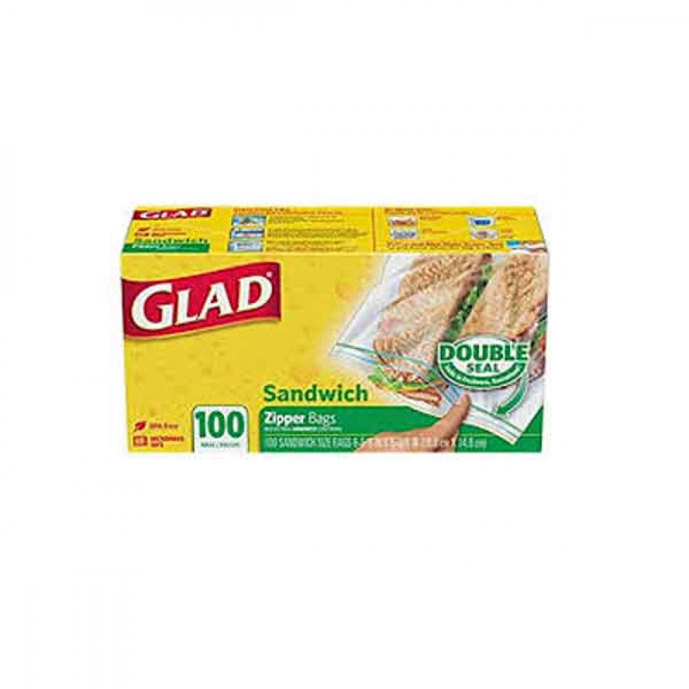 Glad Sandwich Zipper Bags 100s  Glad Sandwich Zipper Bags 100s