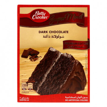 Betty Crocker Supermoist Dark Chocolate Cake Mix 510gm 