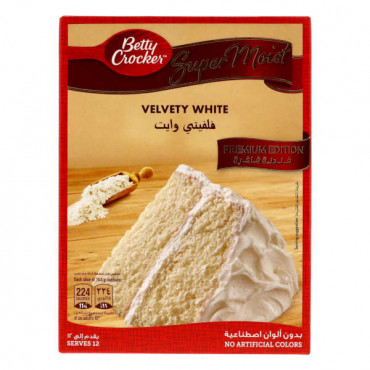 Betty Crocker Supermoist Velvety White Cake Mix 510gm 