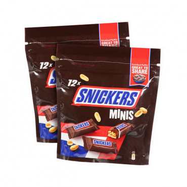 Snickers Milk Chocolate Mini Bar 2 x 180gm 