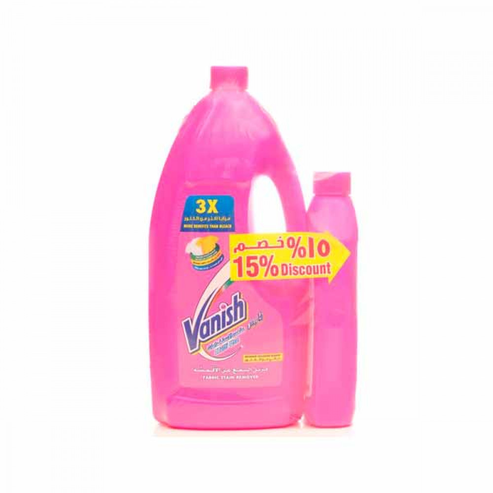 Vanish Fabric Stain Remover 1.8Ltr + 500ml 15% Discount  Vanish Fabric Stain Remover 1.8Ltr + 500ml 15% Discount