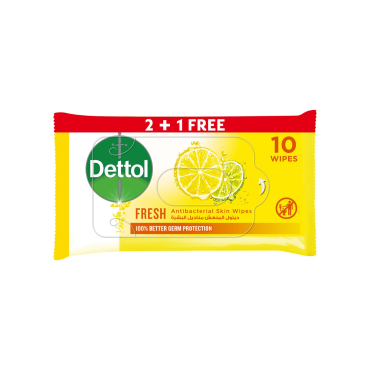 DETTOL WIPES FRESH 3 X 10S