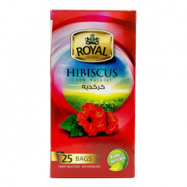 Royal Herbs Hibiscus Tea 25 Bags  