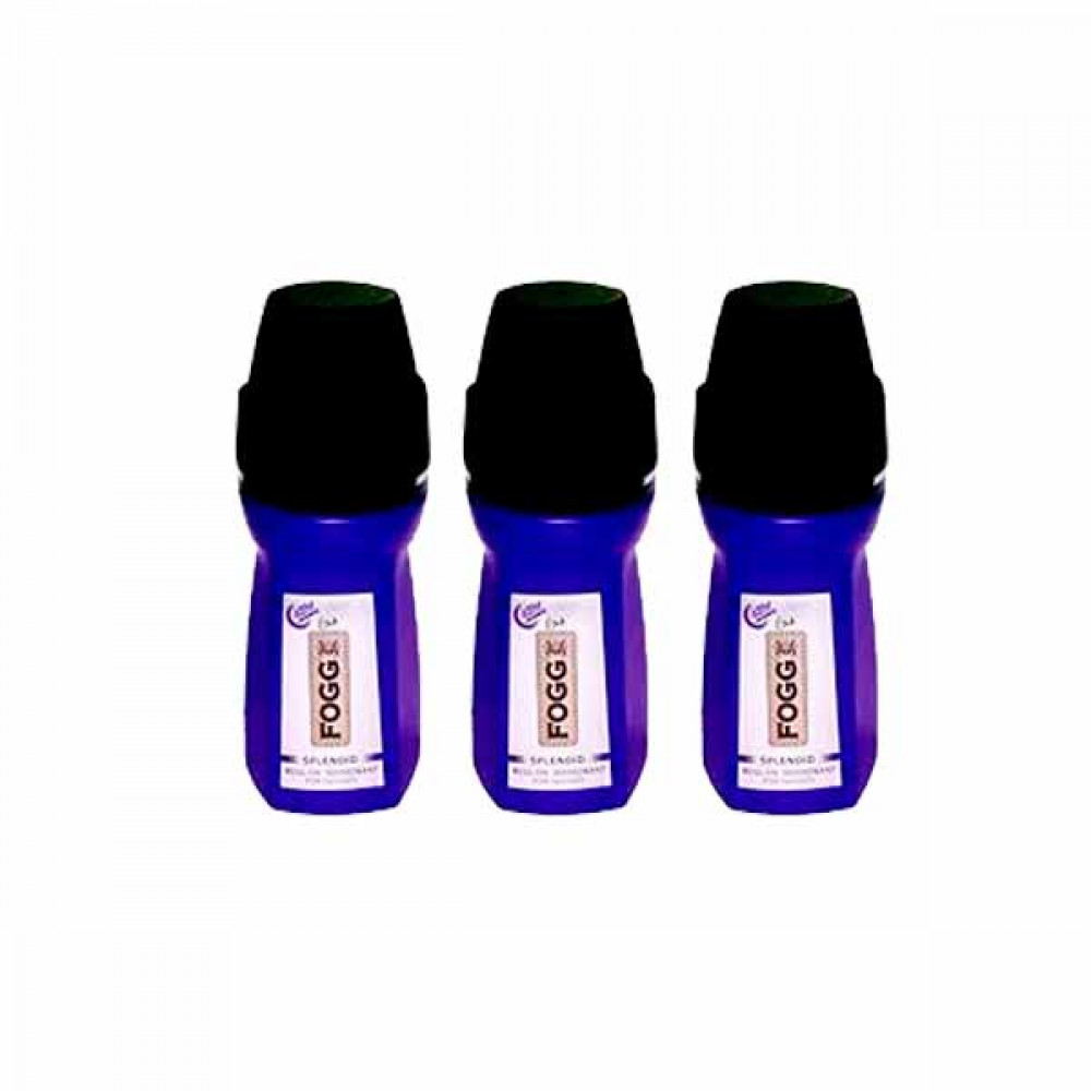 Fogg Deodorant Roll-On Splendid For Women 50ml 2 + 1 Free  Fogg Deodorant Roll-On Splendid For Women 50ml 2 + 1 Free