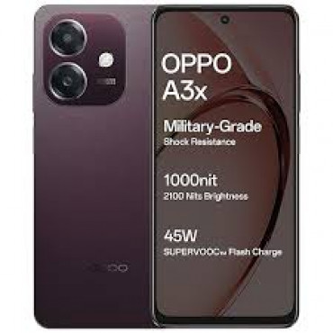 Oppo A3X 4G Smartphone 4Gb/128Gb Red