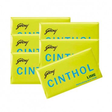 Godrej Cinthol Soap Lime 125gm 5 +1 Free 