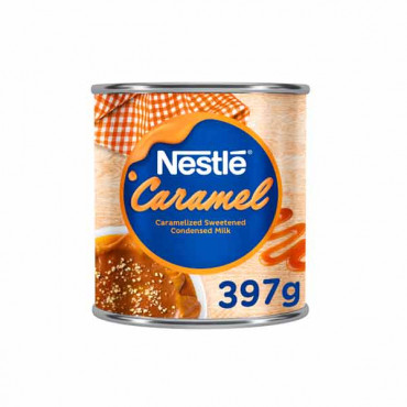 Nestle Sweetened Condenced Milk Caramel 397gm -- نستلة حليب محلّي مكثف بالكراميل 397 جم