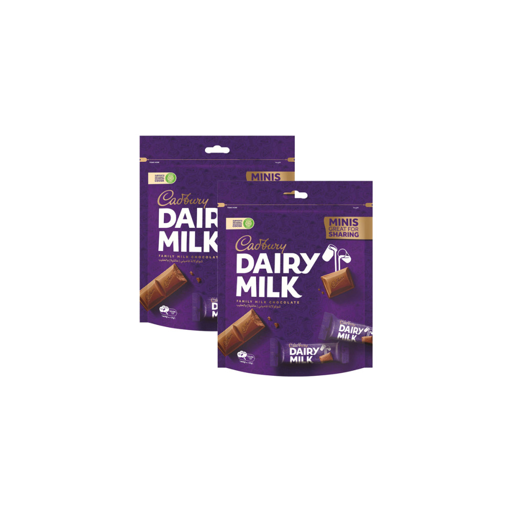 CADBURY DAIRY MILK PLAIN MINIBAG 156 GM X 2S @SP