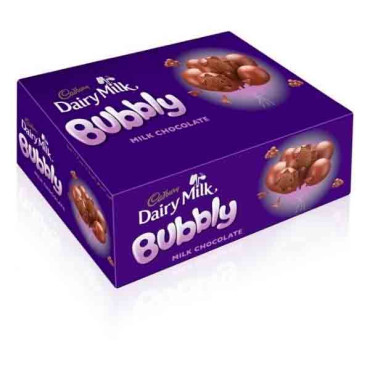 CADBURY DAIRY MILK BUBBLY CHOCOLATE 12 X 28GM 