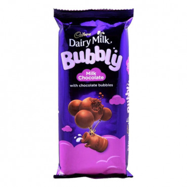 Cadbury Dairy Milk Bubbly Milk Chocolate 85gm 