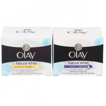 Olay Natural White Day+Night 2X50ml@25%Off 