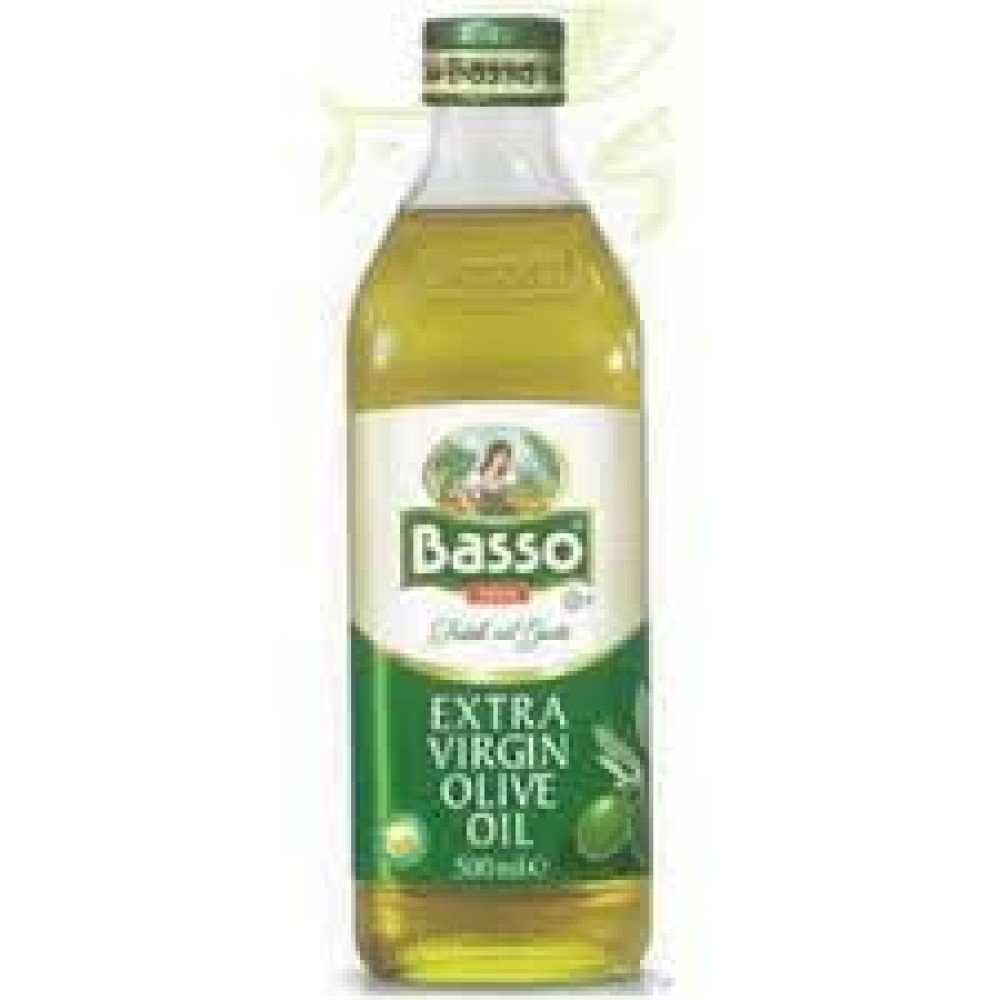 BASSO PURE OLIVE OIL PET BOTTLE 500ML