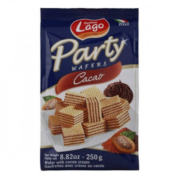Lago Party Wafers Cacao 250gm 