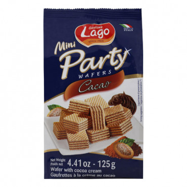 Lago Mini Party Wafers Cacao Cream 125gm 
