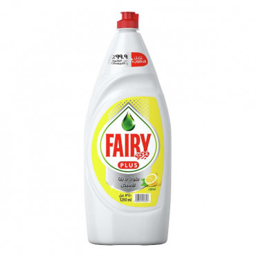 Fairy Plus Dishwashing Liquid Lemon 1.25Ltr 