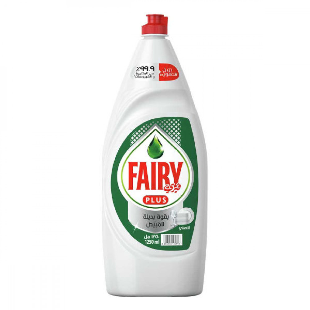 Fairy Plus Dishwashing Liquid Original 1.25Ltr  Fairy Plus Dishwashing Liquid Original 1.25Ltr