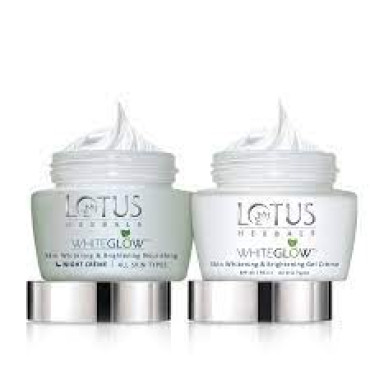 LOTUS WHITE GLOW GEL CREME 60GM+NIG CREME60GM FREE