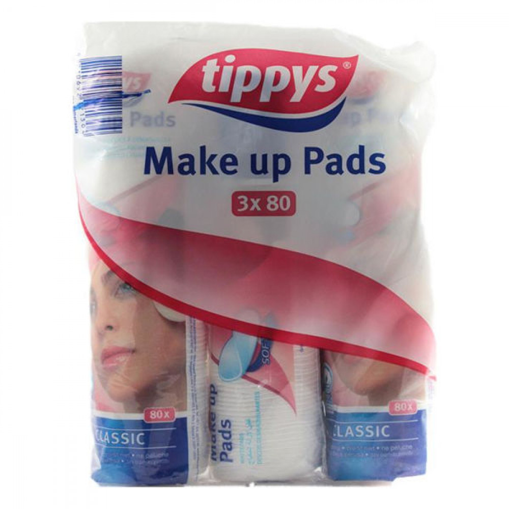 Tippys Make Up Pads 3 x 80 Pads