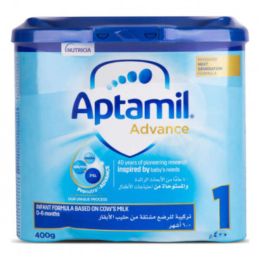 Aptamil Advance 1 Infant Formula (0 to 6 Months) 400gm 