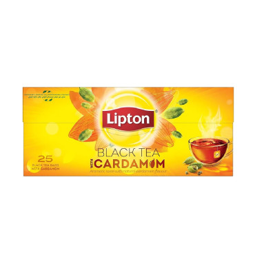 LIPTON BLACK TEA WITH CARDAMOM TEA BAG 25S