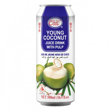 Ice Cool Young Coconut Juice with Pulp 500ml 
