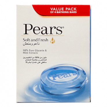 Pears Soap Soft and Fresh 4 x 125gm 