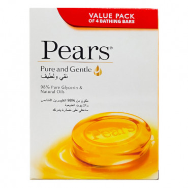 Pears Soap Pure & Gentle 4 x 125gm 