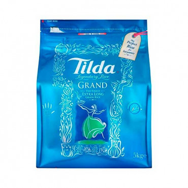 Tilda Grand Long Grain Basmati Rice 5Kg -- تيلدا ارز بسمتى طويل 5 كيلو
