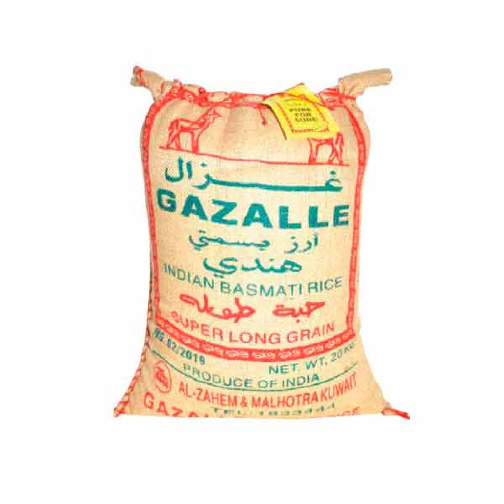 GAZALLE INDIAN BASMATI RICE 20KG 