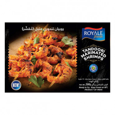 Royale Foods Frozen Tandoori Marinated Shrimps 200gm 
