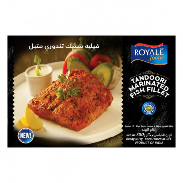Royale Foods Frozen Tandoori Marinated Fish Fillets 200gm 