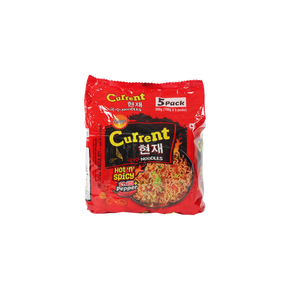 CURRENT NOODLES HOT N SPICY 100GMX5