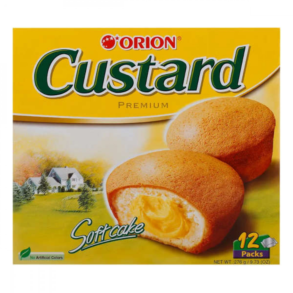 Orion Custard Soft Cake Milk Cream 6's 138g