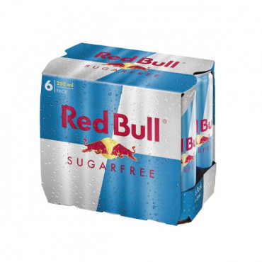 Red Bull Energy Drink Sugar Free 6 x 250ml 