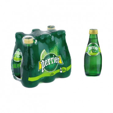 Perrier Sparkling Mineral Water Lime 6 x 200ml  