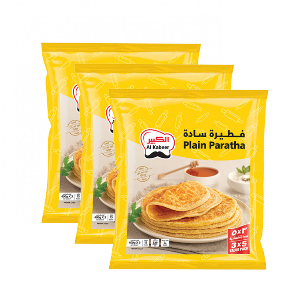 Al Kabeer Plain Paratha 3S*400Gm Special Price