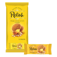Nabil Relish Ginger, Honey &; Oats Cookies 12 x 42..