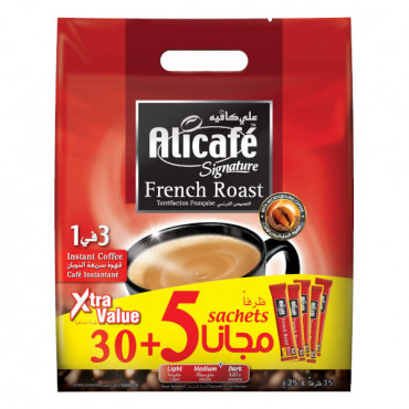 Alicafe French Roast 3 in 1 Instant Coffee 25gm 30 + 5 Free 