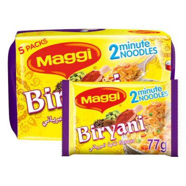 Maggi 2 Minute Noodles Biryani Flavour 5 x 77gm 