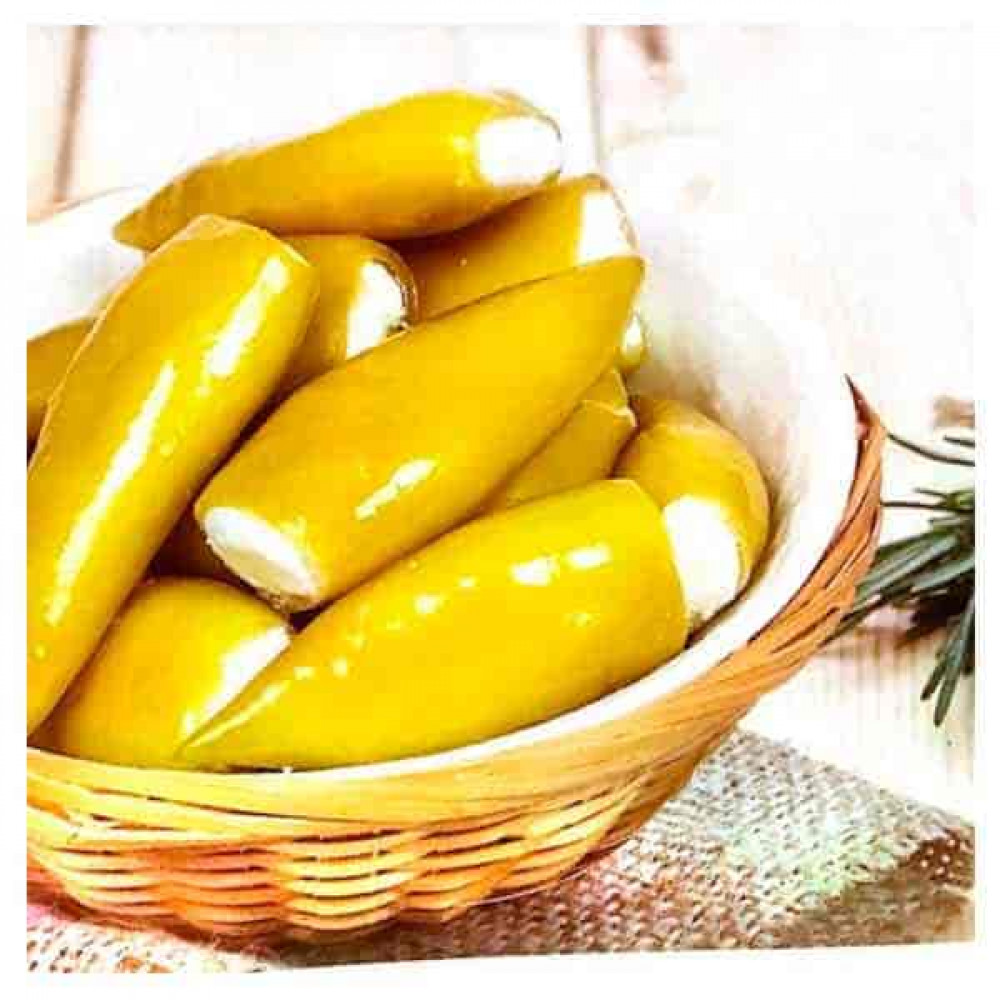 Green Chili With Feta Cheese In Oil 250gm (Approx)  Green Chili With Feta Cheese In Oil 250gm (Approx)
