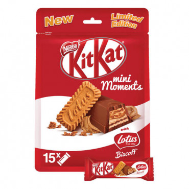 KitKat Mini Moments Chocolate Wafers With Lotus 262.5gm 