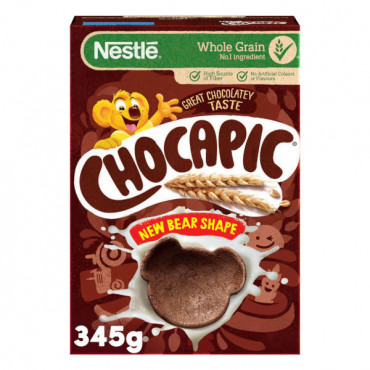Nestle Chocapic Bear Shape Cereal 345gm 